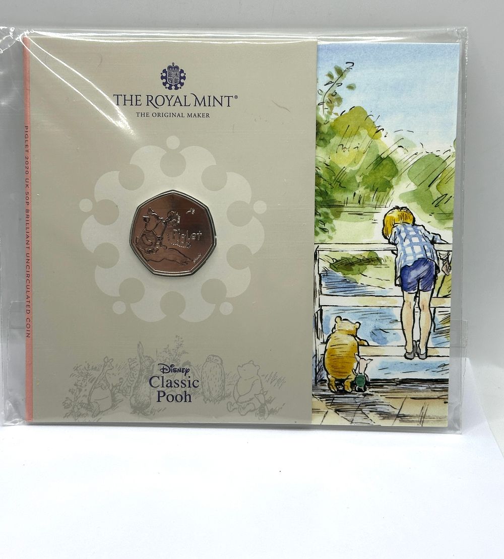 Lot 55: UK 2020 Piglet Brilliant Uncirculated 50 Pence Coin