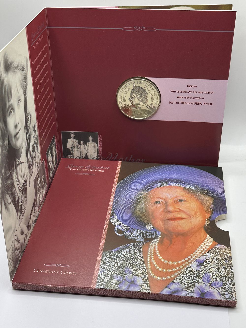 Lot 64: UK 2000 Queen Elizabeth The Queen Mother Centenary Five Pound Crown