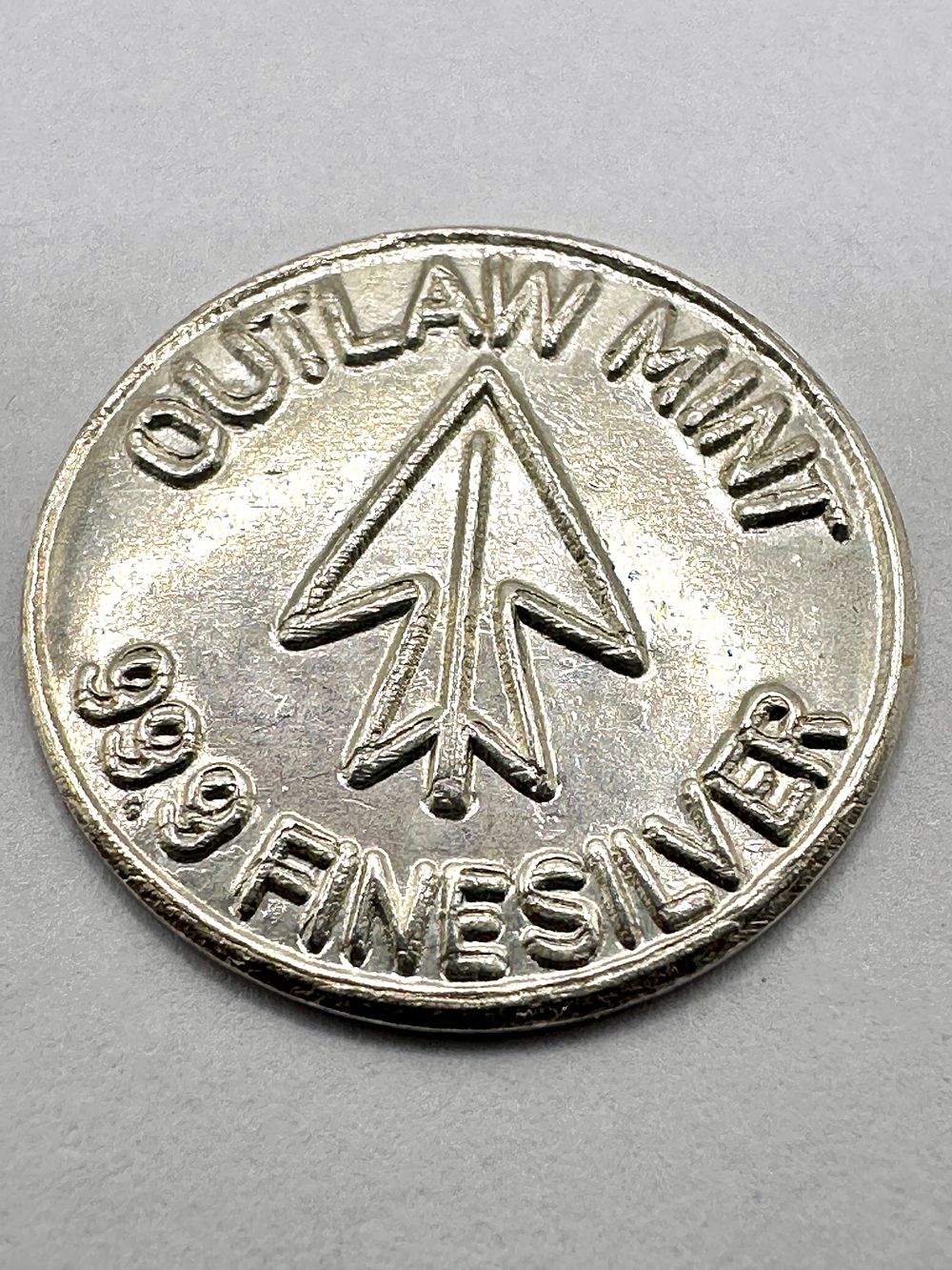 Lot 79: Outlaw Mint .999 Fine Silver Round