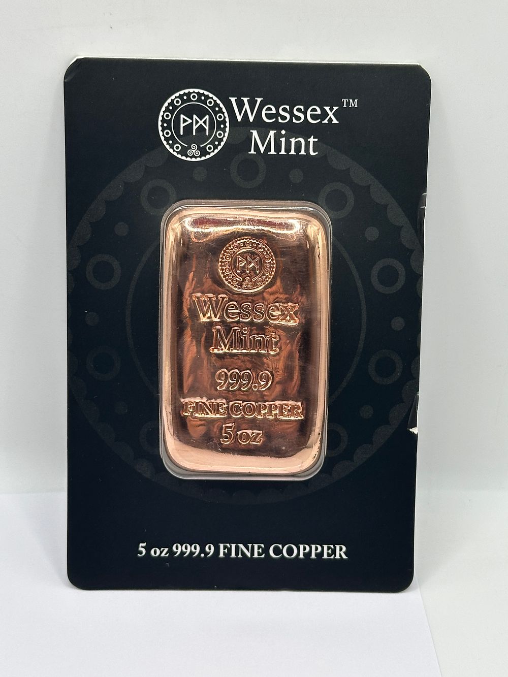 Lot 81: Wessex Mint 5 oz 999.9 Fine Copper Cast Bar