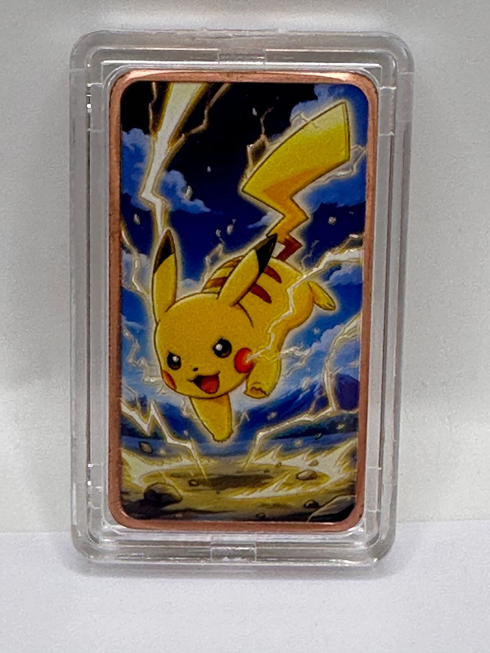 Lot 84: A Pikachu Character 999 Copper Ingot in Protective Case