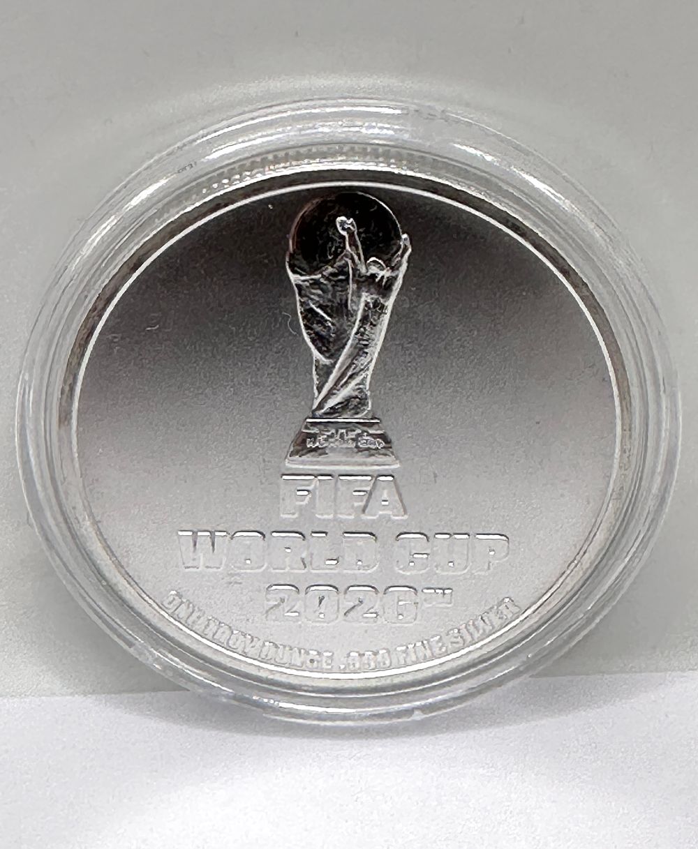 Lot 88: 2026 FIFA World Cup .999 Fine Silver One Troy Ounce Round