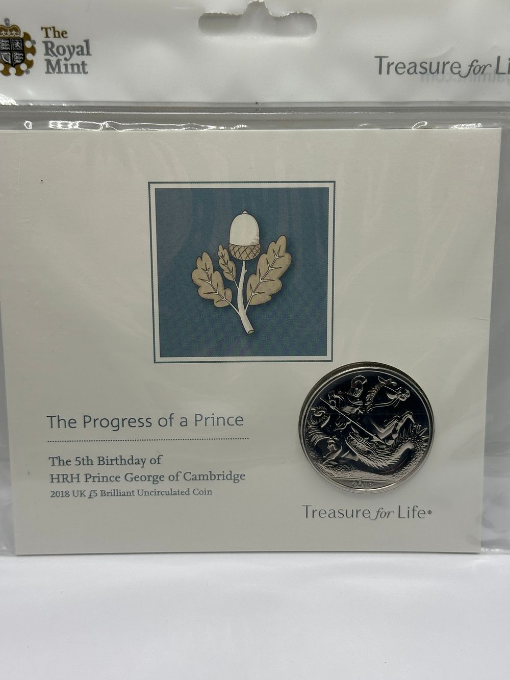 Lot 91: UK 2018 HRH Prince George Fifth Birthday Cupro-Nickel Five Pounds Coin