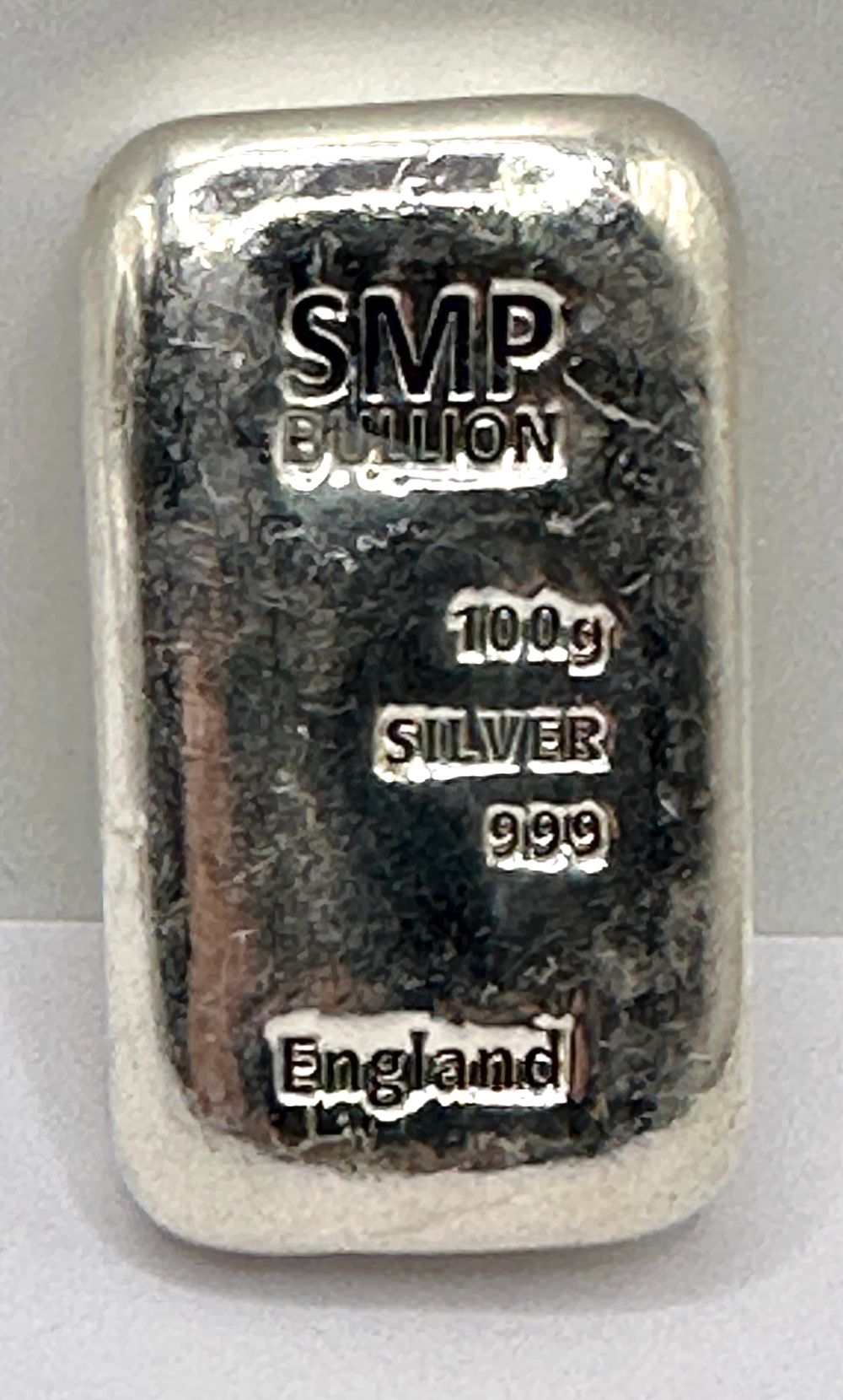 Lot 98: SMP Bullion 100g Fine Silver Cast Bar