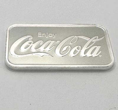 Coca-Cola 1 oz .999 Fine Silver Bullion Bar