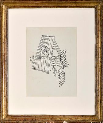 JOSÉ DE ALMADA NEGREIROS - 1893-1970 «A Menina Serpente "...quando chegou tarde para fazer 