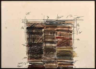 ANTÓNIO SENA - 1941-2024 Sem título, aguarela e grafite sobre papel, assinada e datada de 1979 