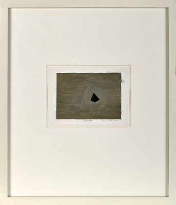 FERNANDO CALHAU - 1948-2002 "Deserto", guache e grafite sobre papel, assinado e datado de 1980 