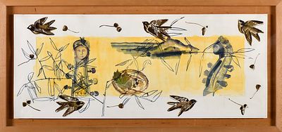 GRAÇA MORAIS - NASC. 1948 Sem título, aguarela sobre papel, assinada e datada de 1992, obra 