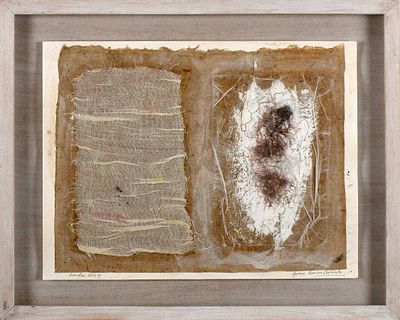 GRAÇA PEREIRA COUTINHO - NASC. 1949 Sem título, técnica mista sobre papel, assinada e datada de 