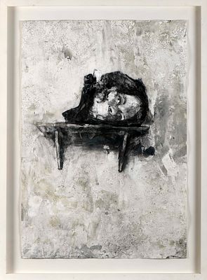 JOÃO JACINTO - NASC. 1966 Sem título (2014), carvão e aguada sobre papel, não assinado, obra 