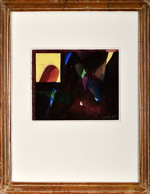 JORGE MARTINS - NASC. 1940 Sem título, guache sobre papel, assinado e datado de 1978, verso com 