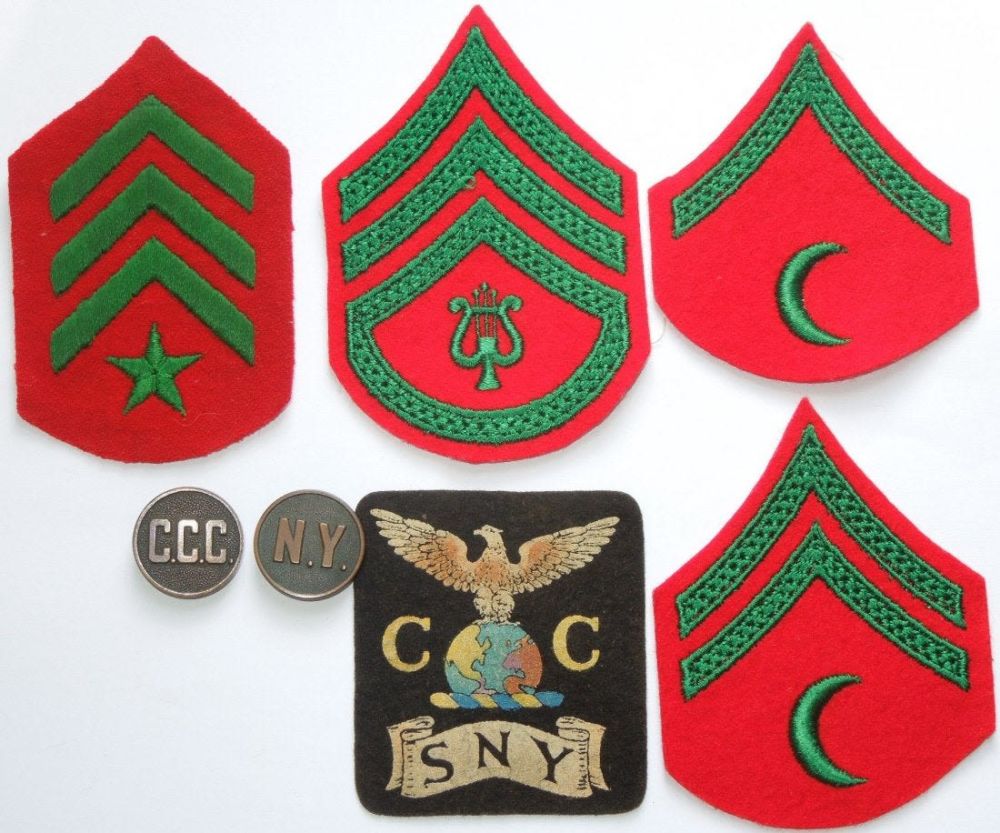Lot 36: 1930s US Civilian Conservation Corps NY Patch Disc Lot