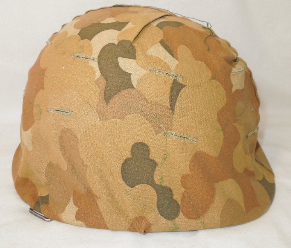 Lot 48: Vietnam War US Military M-1 Helmet, Liner, & Camo Cover