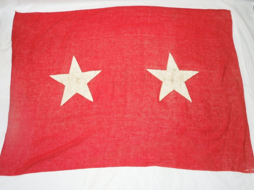 Lot 52: WWII US Army Theater Made Major General Flag