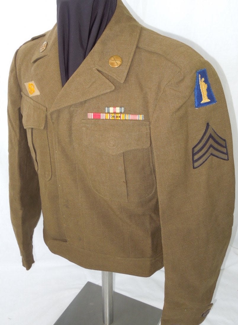 Lot 82: WWII US Army 77th Infantry Div. Silver Star Uniform NY