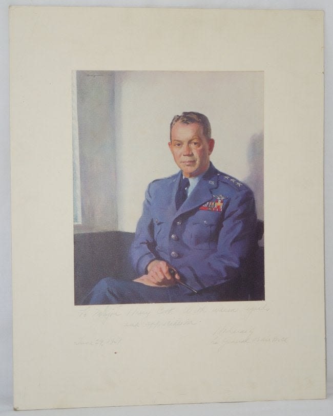Lot 178: 1951 Signed Photo Portrait USAF General Harold Craig