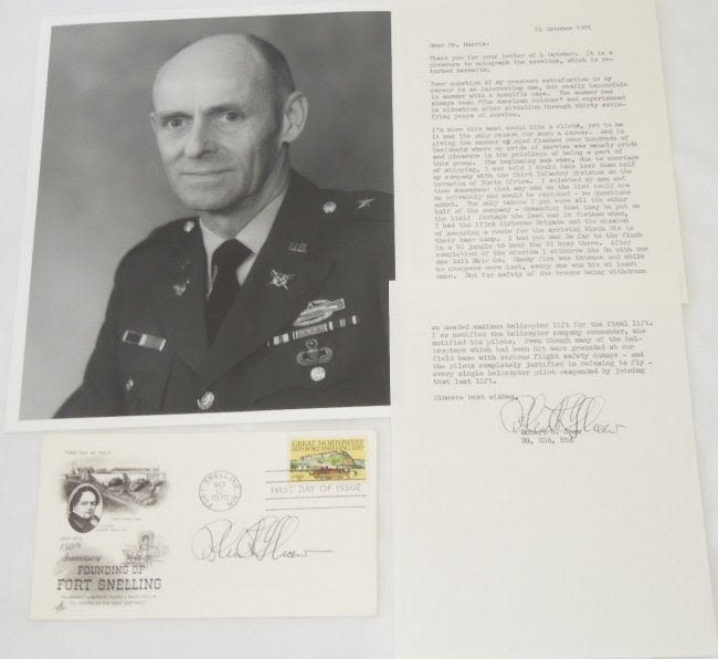 Lot 183: Army General Shaw Photo Signed FDC & Letter Lot