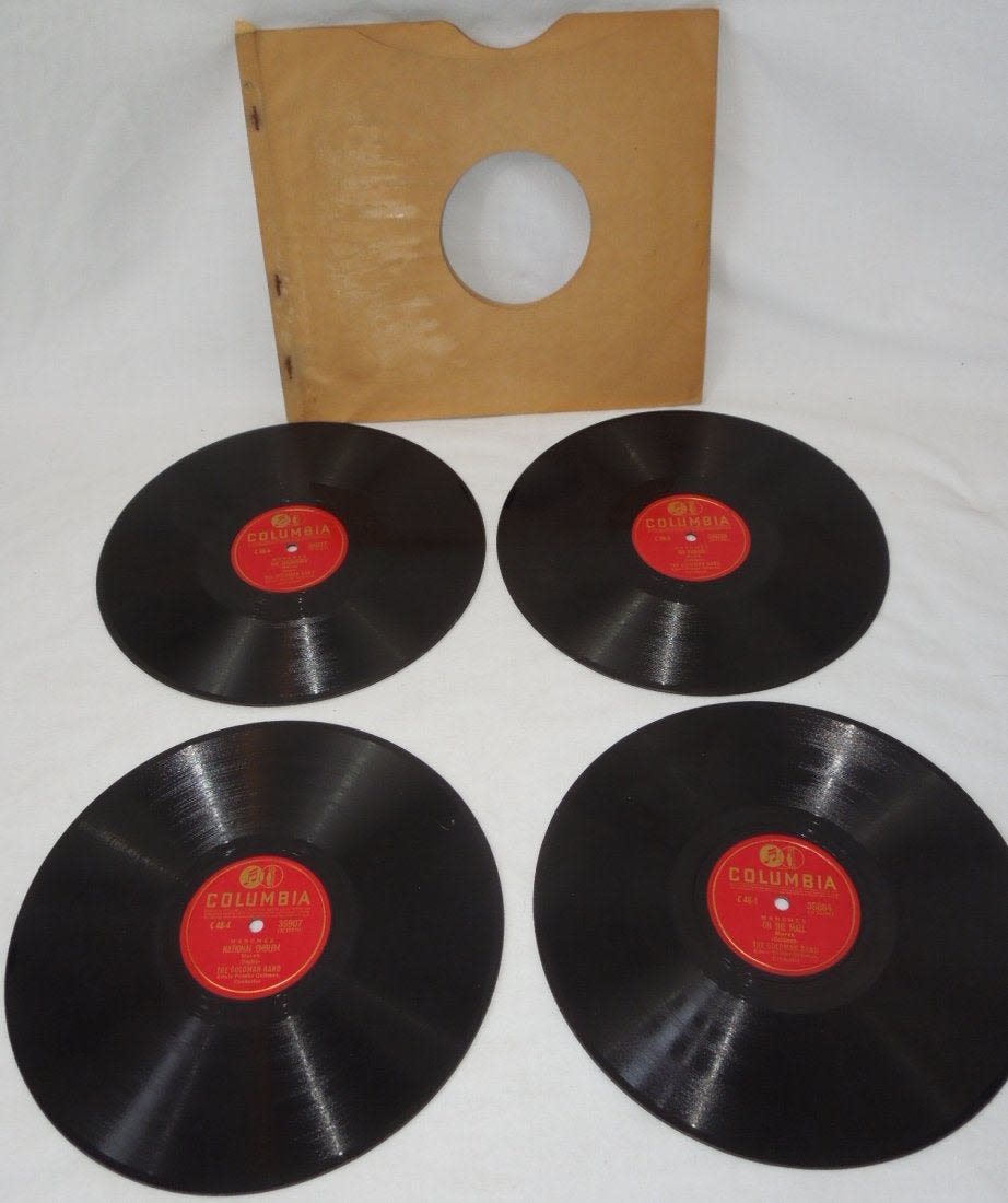Lot 216D: (4) Columbia Marches Records Sousa Goldman Lot