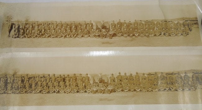 Lot 241: WWI Army 69th Field Artillery Rolled Unit Photo Lot