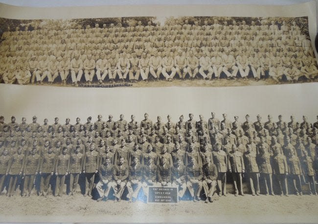 Lot 242: WWII Rolled Unit Photo Lot Ordnance & Infantry Fannin