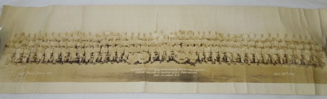Lot 244: WWII Army 99th Quartermaster Unit Photograph With Names