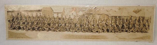 Lot 245: WWII Army 108th Infantry Fort McClellan Framed Photo