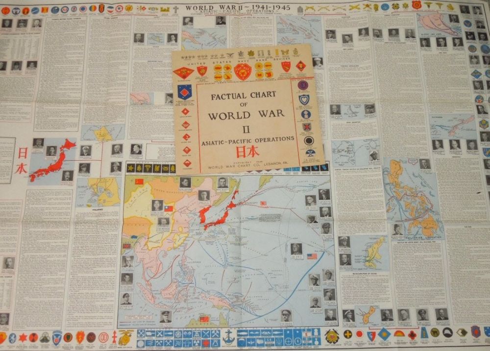 Lot 249: Factual Chart WWII Asiatic-Pacific Operations Patches