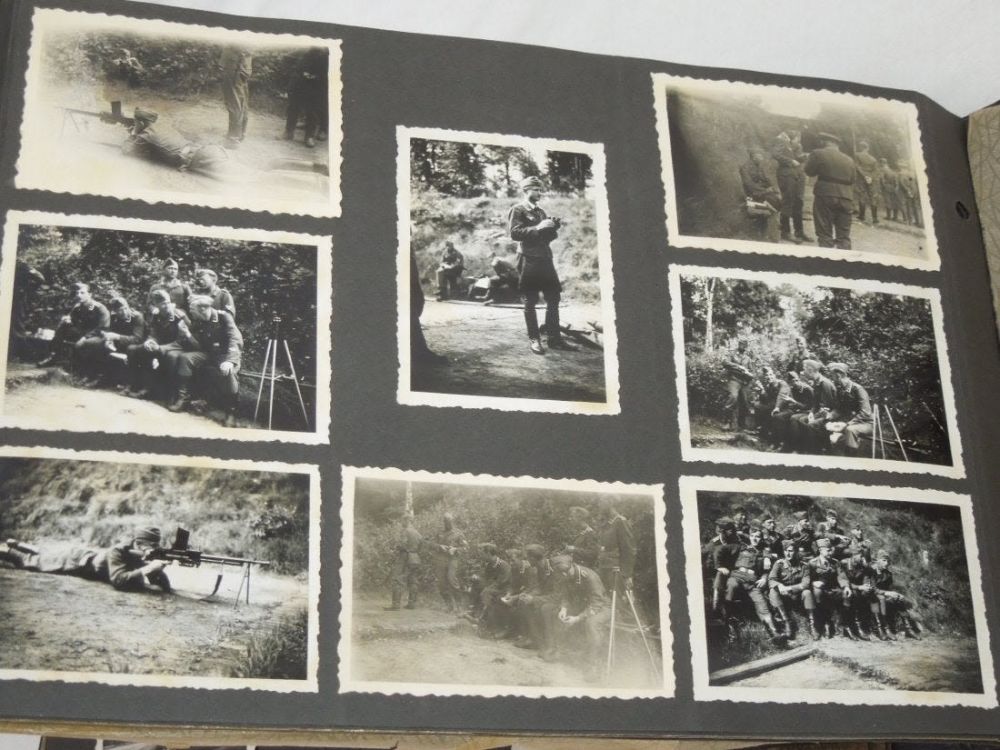 Lot 256: WWII German Luftwaffe Dunkirk Scrapbook Photo Album
