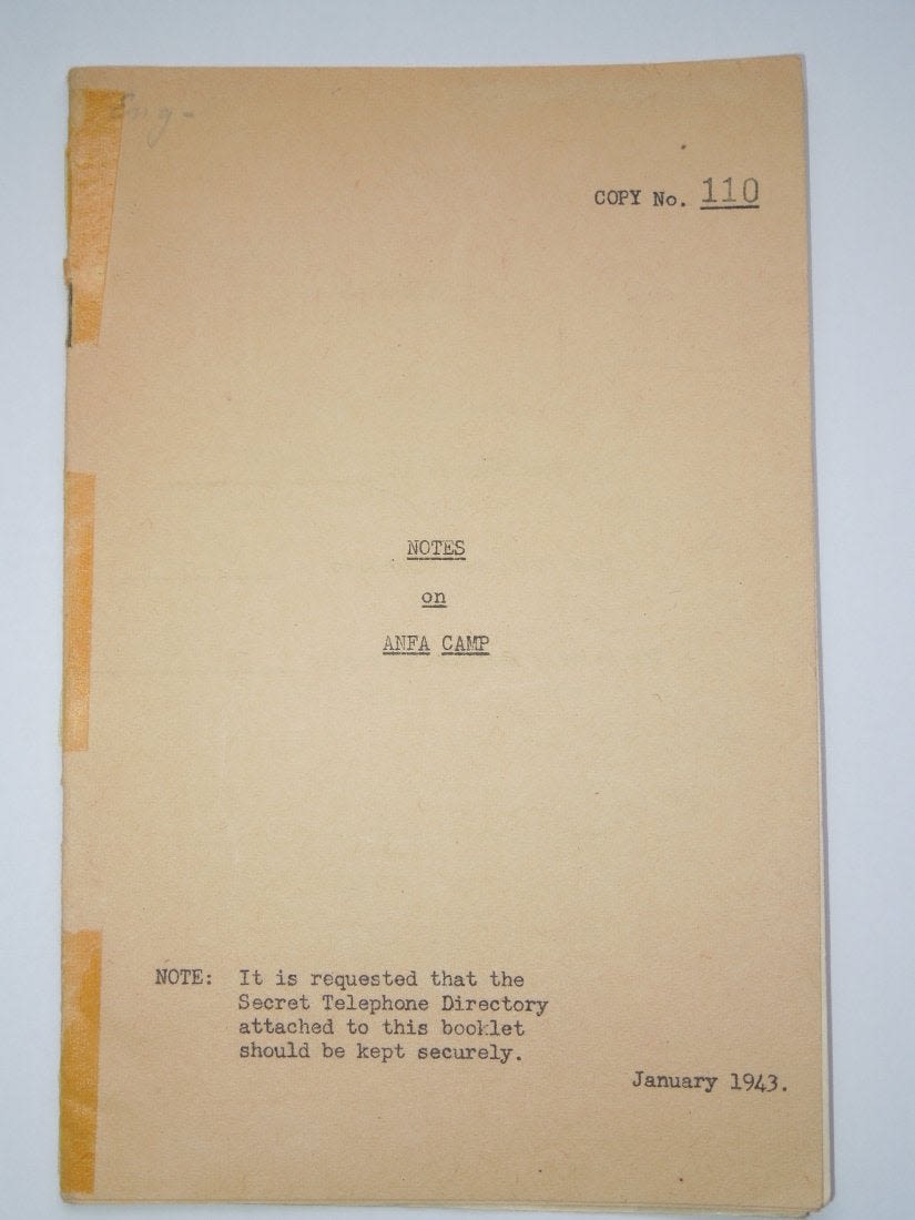 Lot 257: WWII Casablanca Conference Anfa Hotel Pamphlet