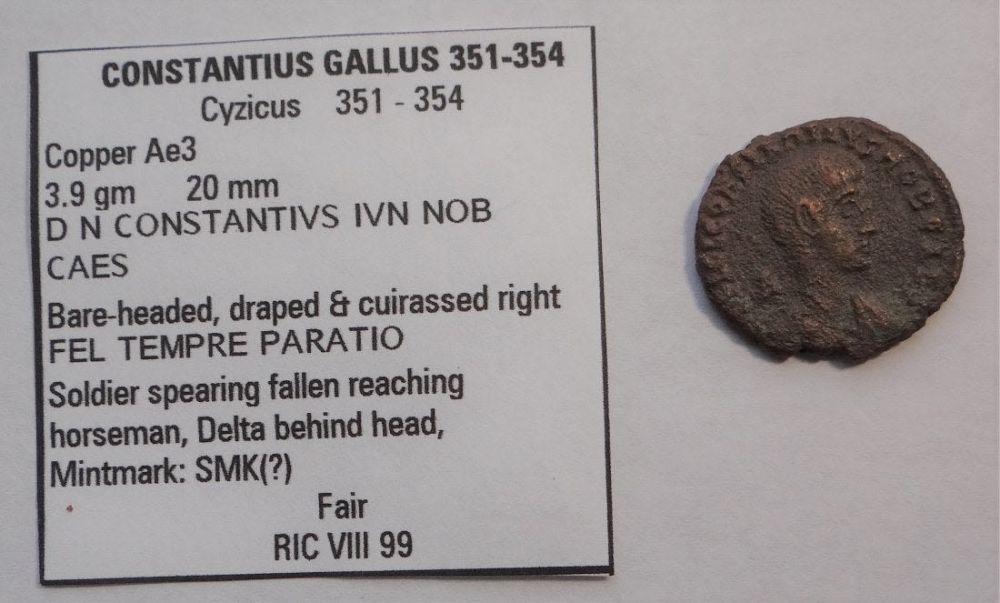 Lot 300: CONSTANTIUS GALLUS Cyzicus FEL TEMPRE PARATIO Coin