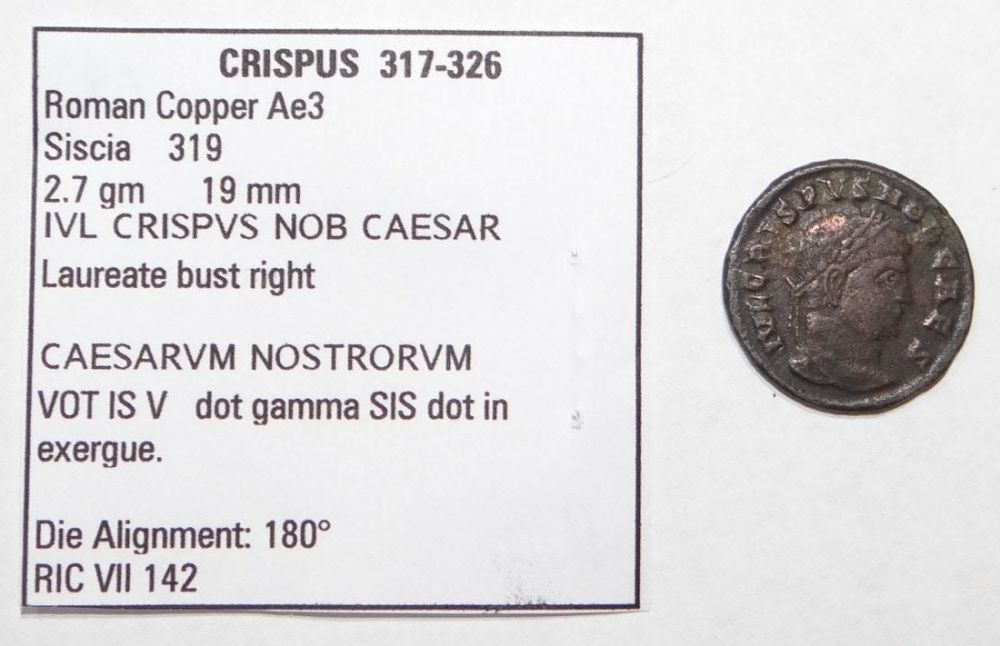 Lot 316: CRISPUS Siscia CAESARVM NOSTRORVM RARE Roman Coin