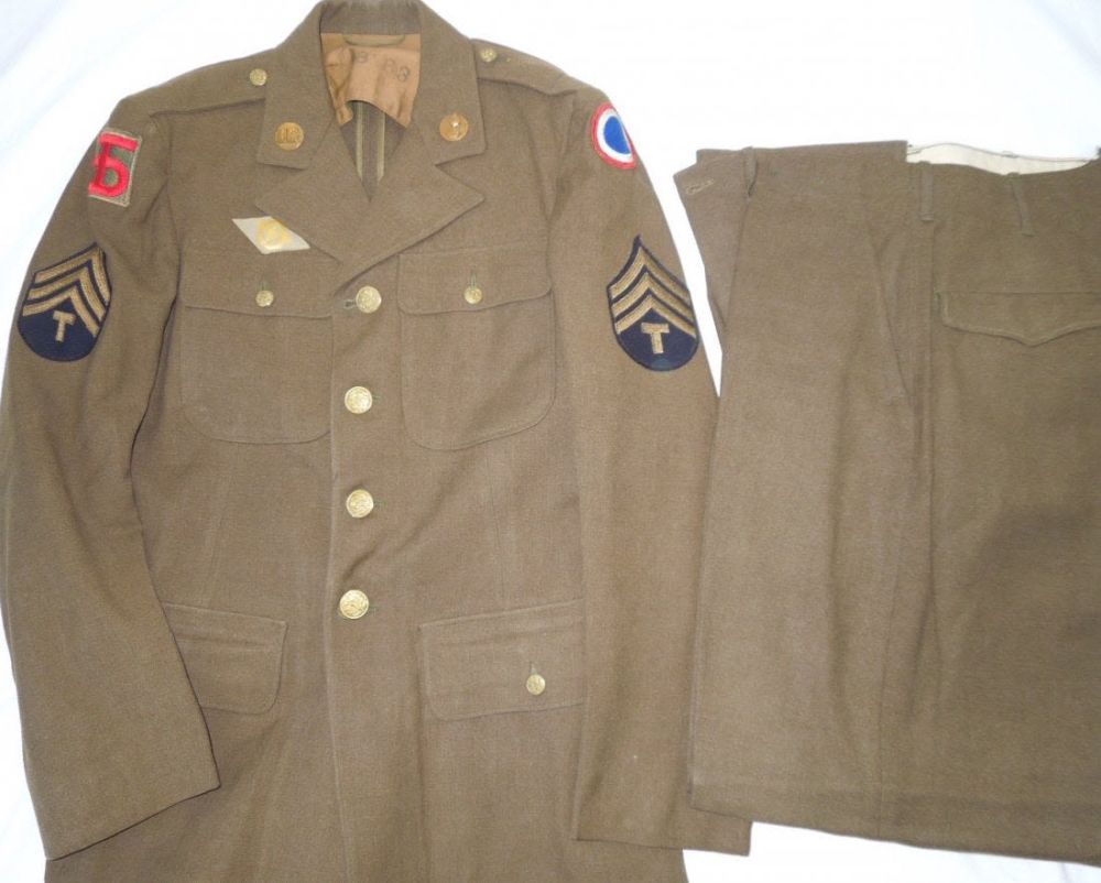 Lot 160: WWII US Army 90th Infantry Uniform and Pants
