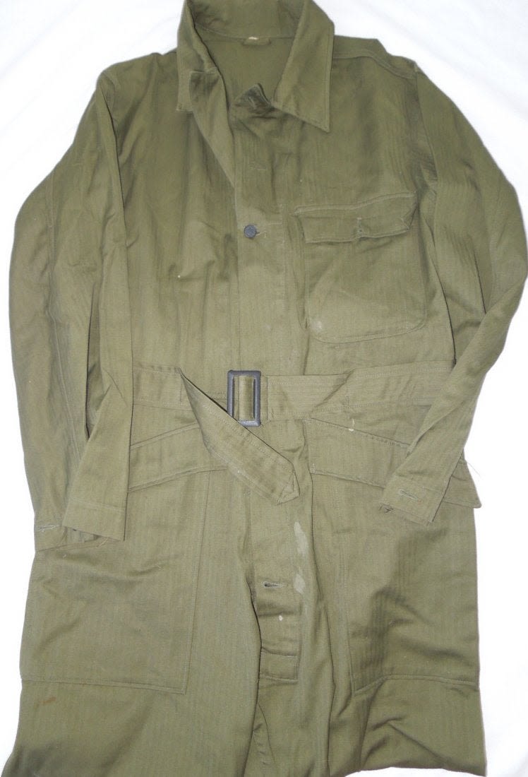 Lot 172: WWII Size 40 US HBT US Army Uniform Coveralls