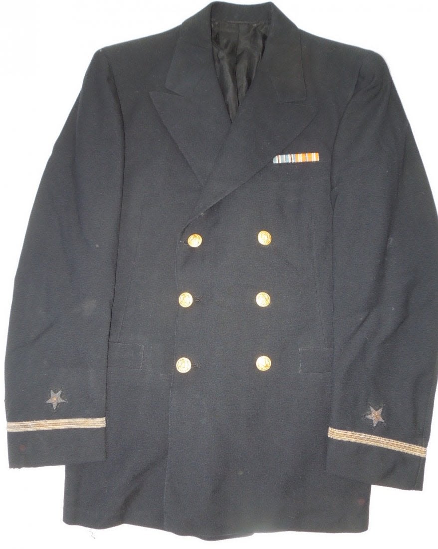 Lot 181: WWII US Navy Ensign Pacific Theater Jacket