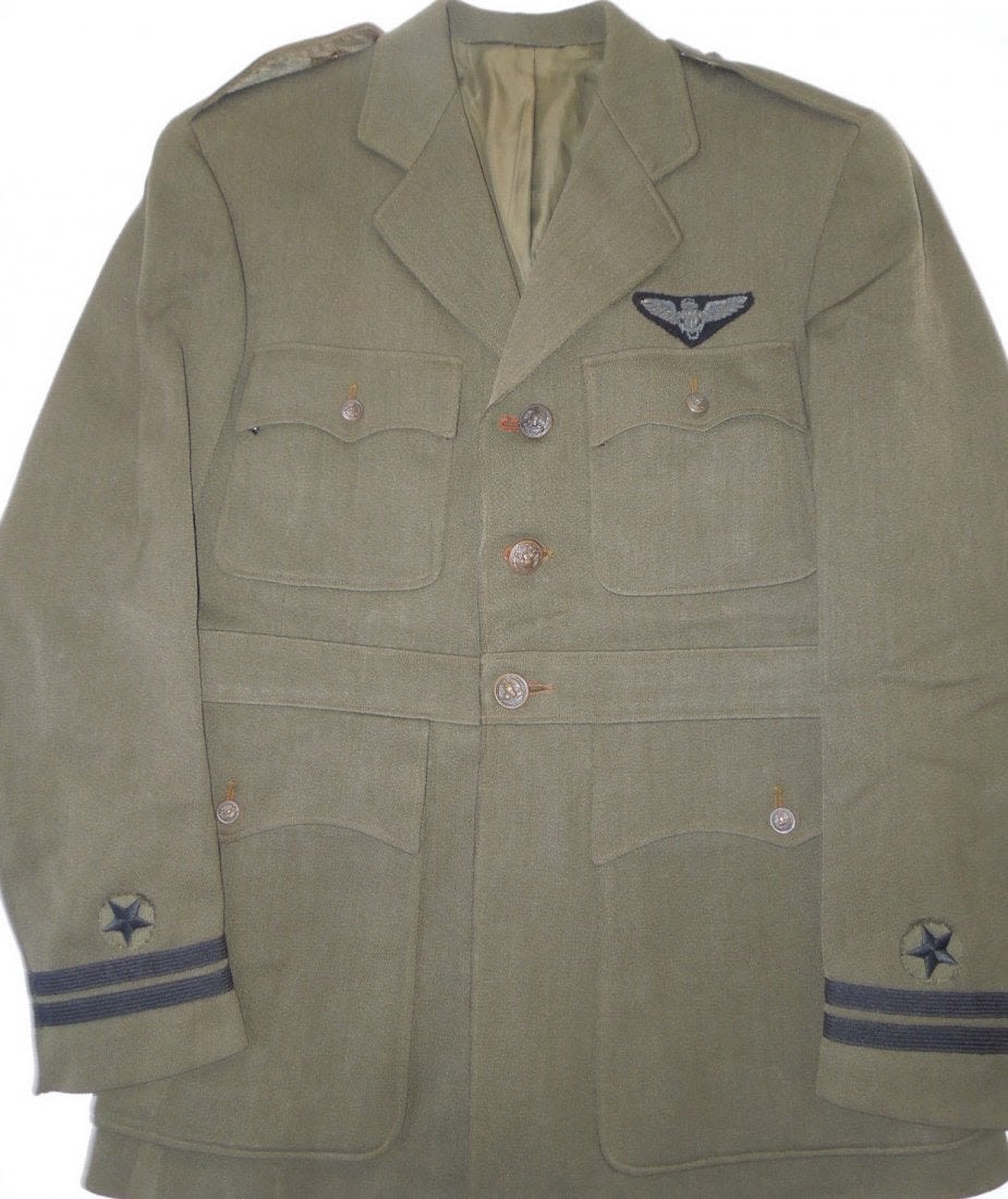 Lot 183: WWII USN Aviator Uniform Navy Cross Sunk Two Carriers
