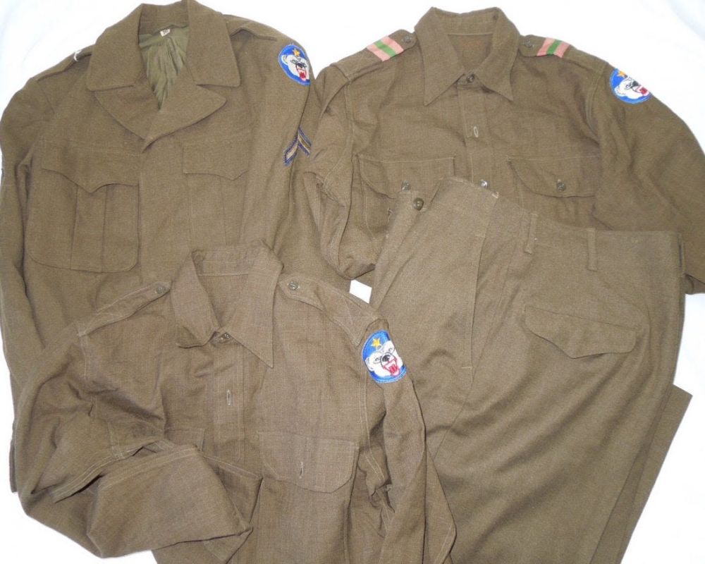 Lot 190: Post WWII Alaskan Defense 4th Infantry Uniform Group