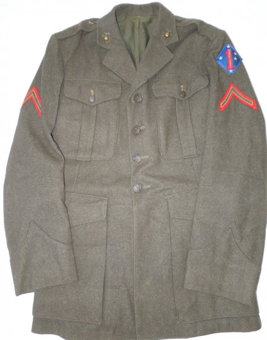 Lot 191: WWII USMC 1st Marine Division Guadalcanal Jacket