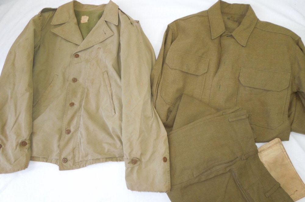 Lot 197: WWII M41 US Army Field Jacket, Shirt & Pants