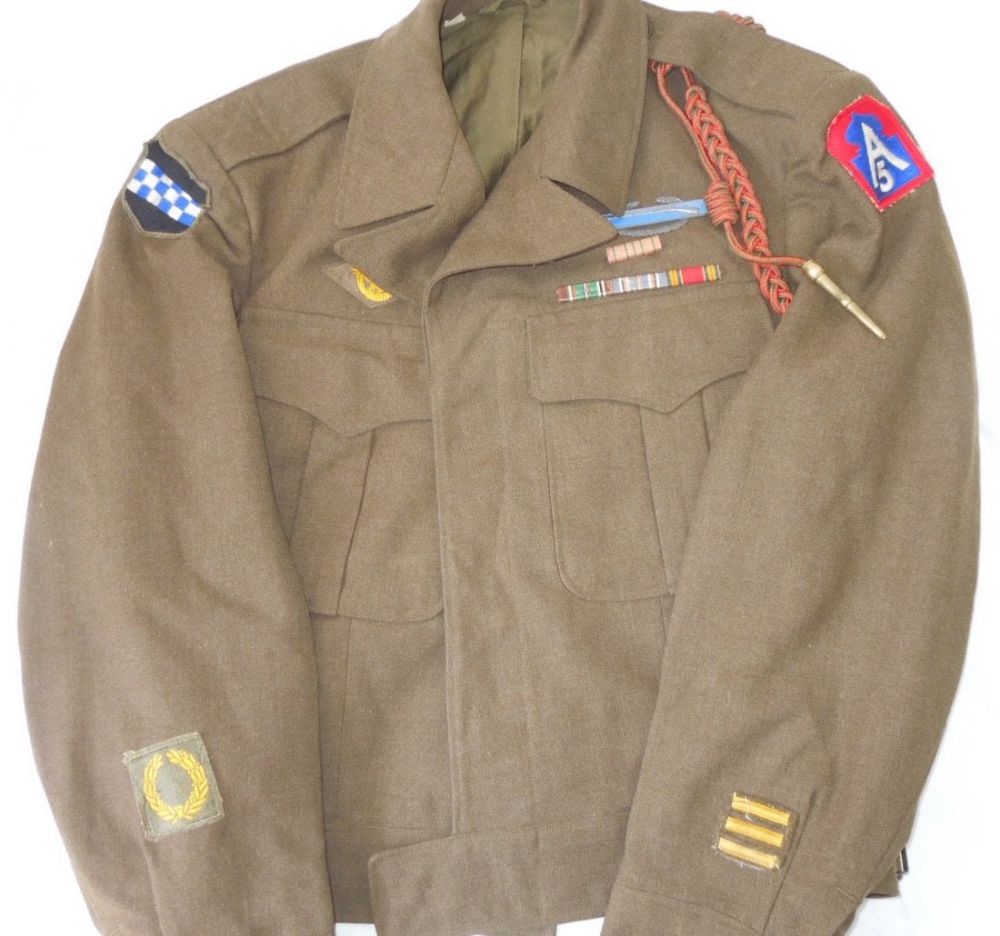 Lot 213: 1946 Dated 99th Infantry Div. Fifth Army Ike Jacket