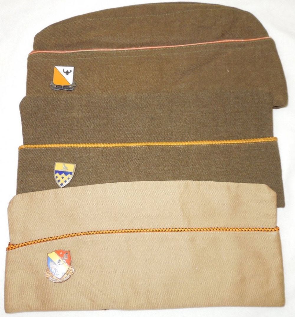 Lot 237: WWII Army Oversea Caps DUIs RARE Tank Destroyer Cavalry
