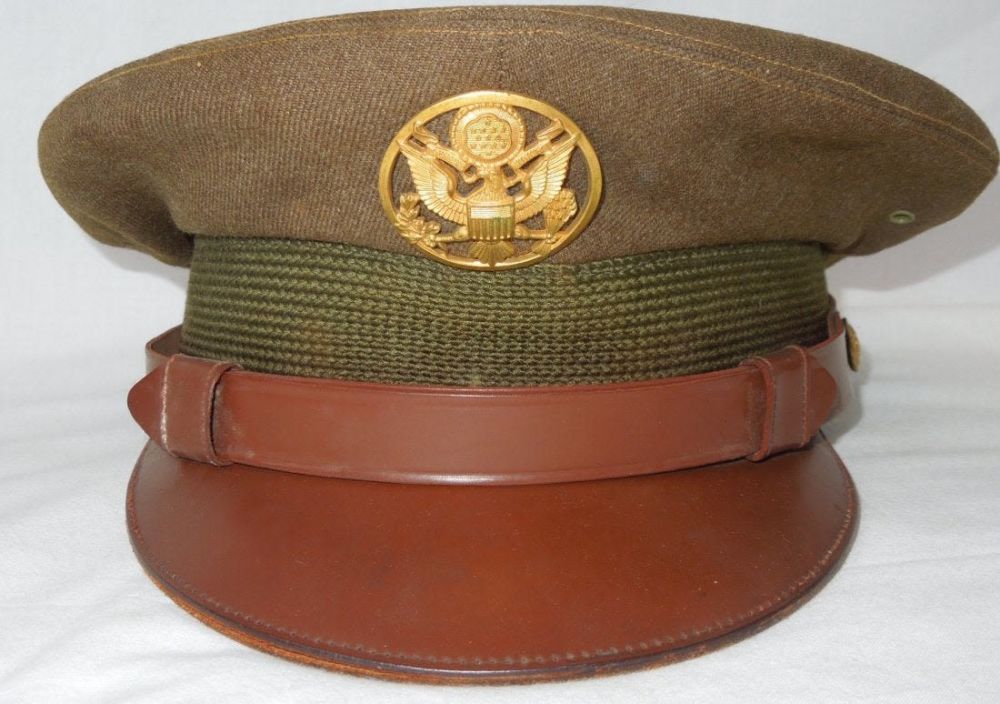 Lot 250: WWII US Army Air Force Enlisted Transitional Visor Cap