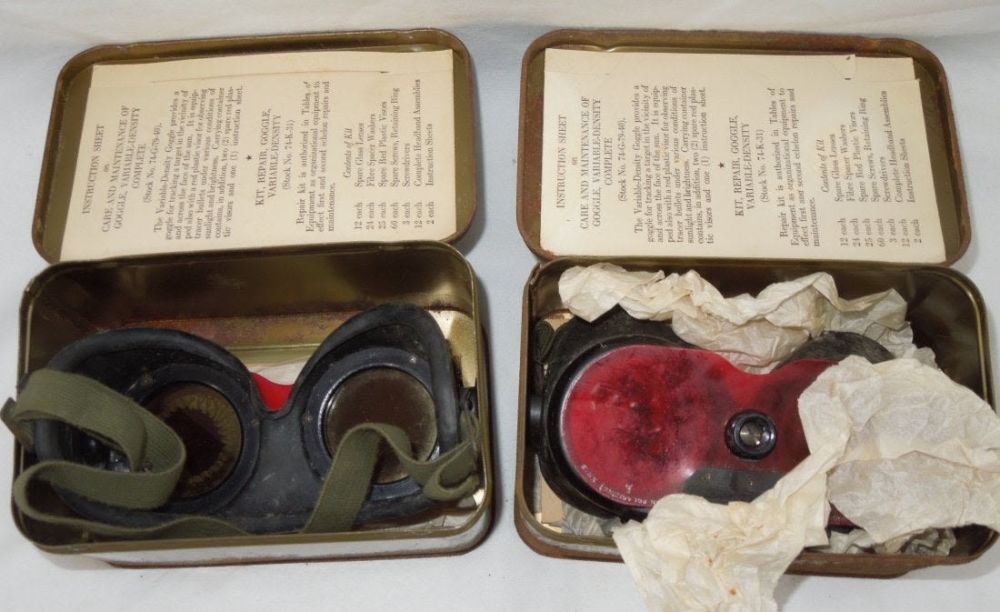 Lot 261: Lot of 2 WWII USAAF Variable Density Goggles