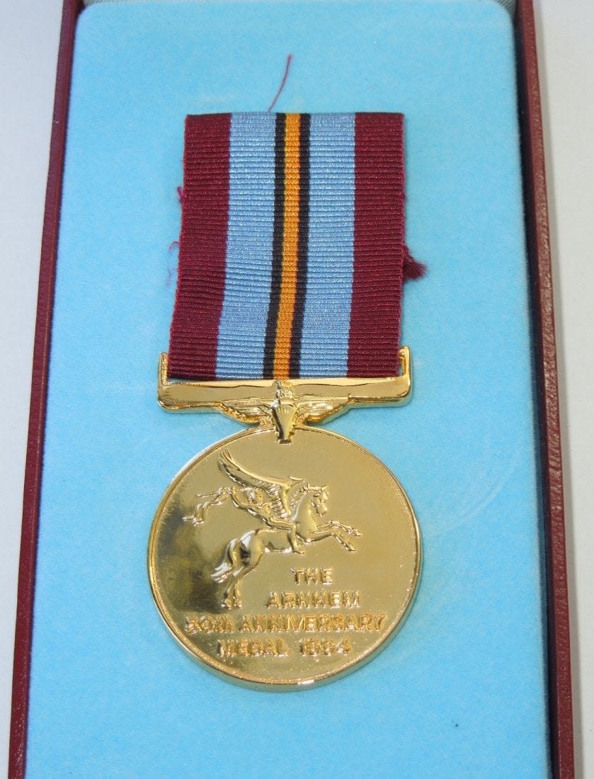 Lot 314: WWII 50th Anniversary of Arnhem Battle Medal Spink