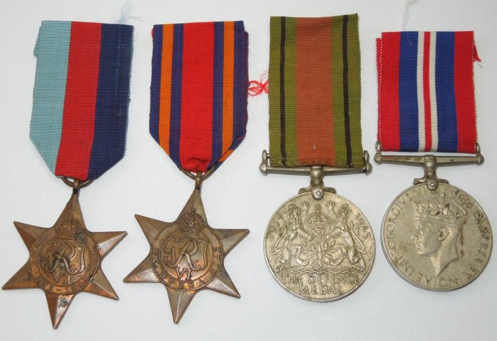 Lot 315: WWII 10th Gurkha Rifles British Rifleman Named Medals