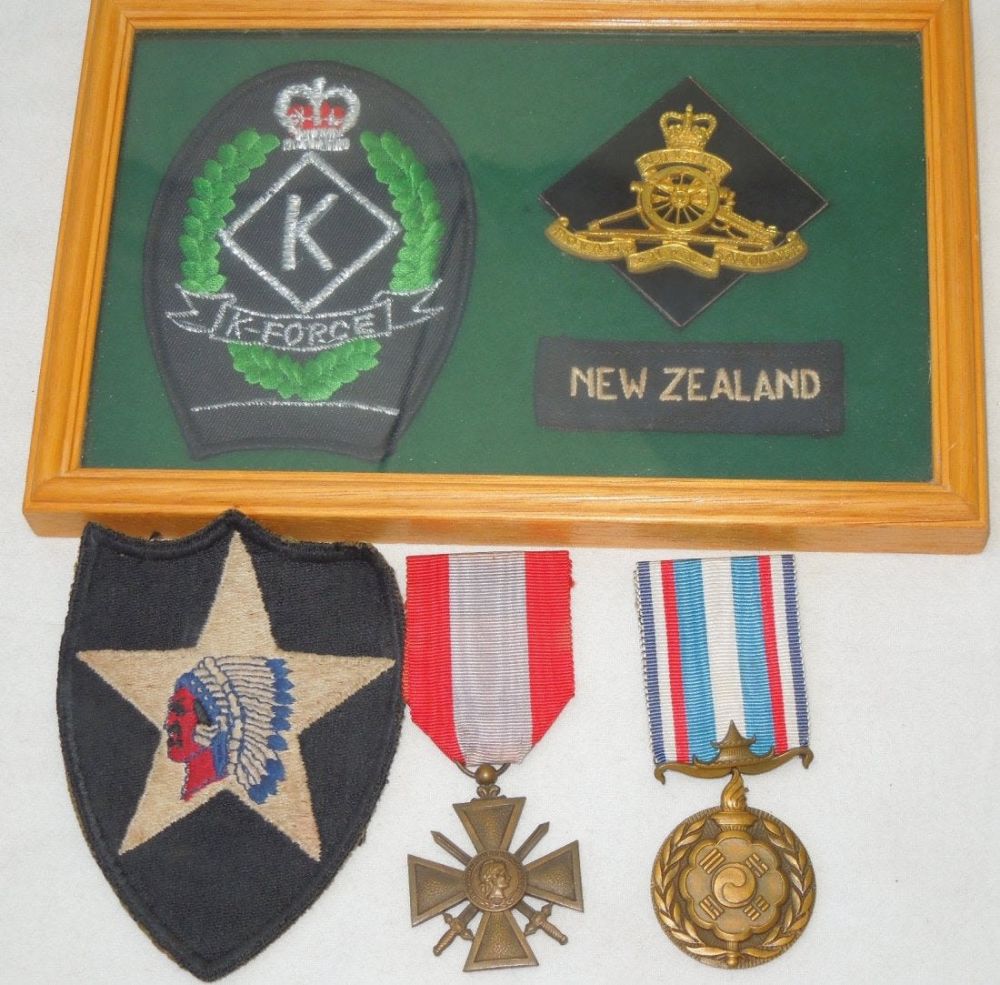 Lot 317: Korean War New Zealand K Force French 2nd Division