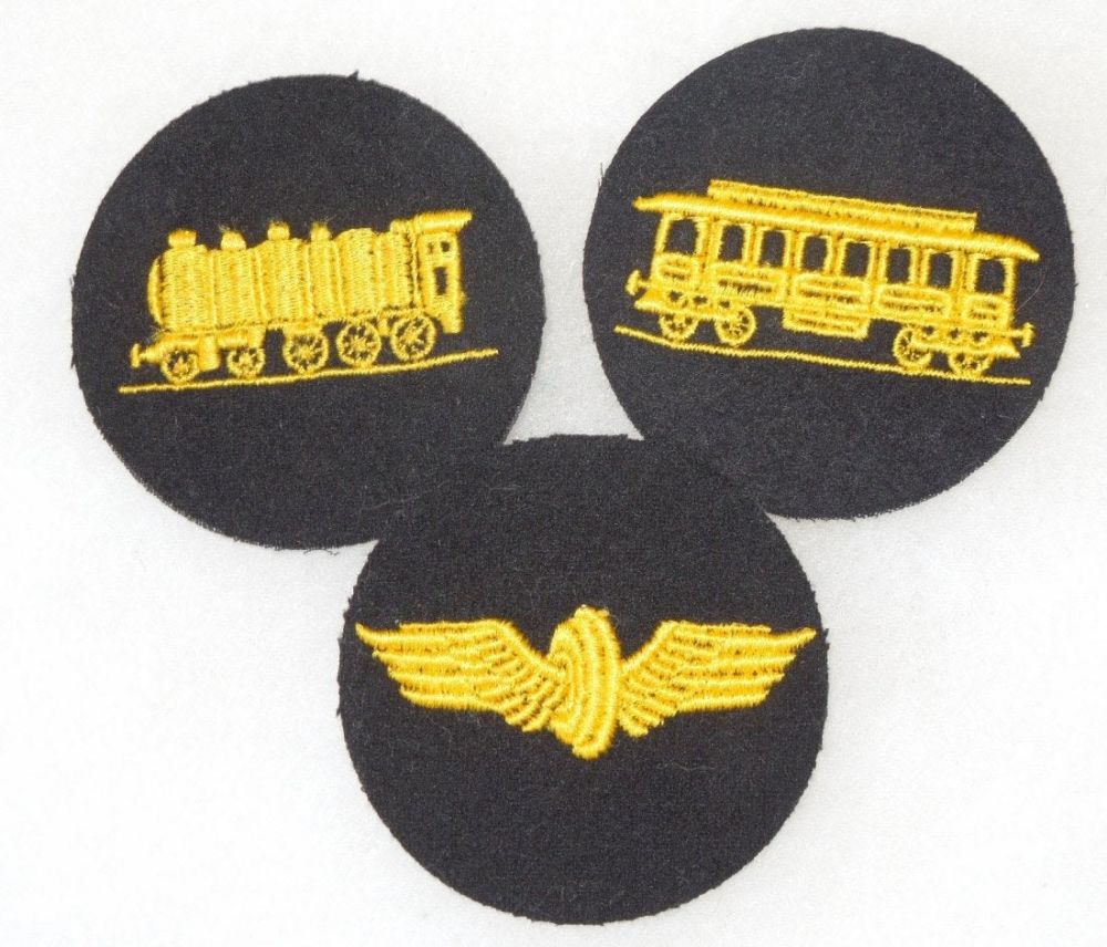 Lot 343: WWII German Reichsbahn Locomotive Patches Lot