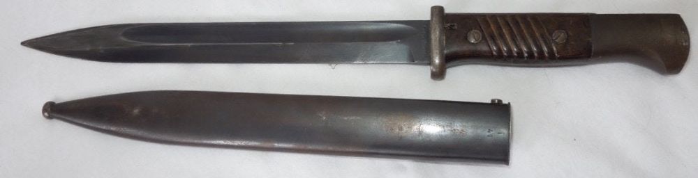 Lot 346: WWII German K98 Bayonet and Scabbard 1939