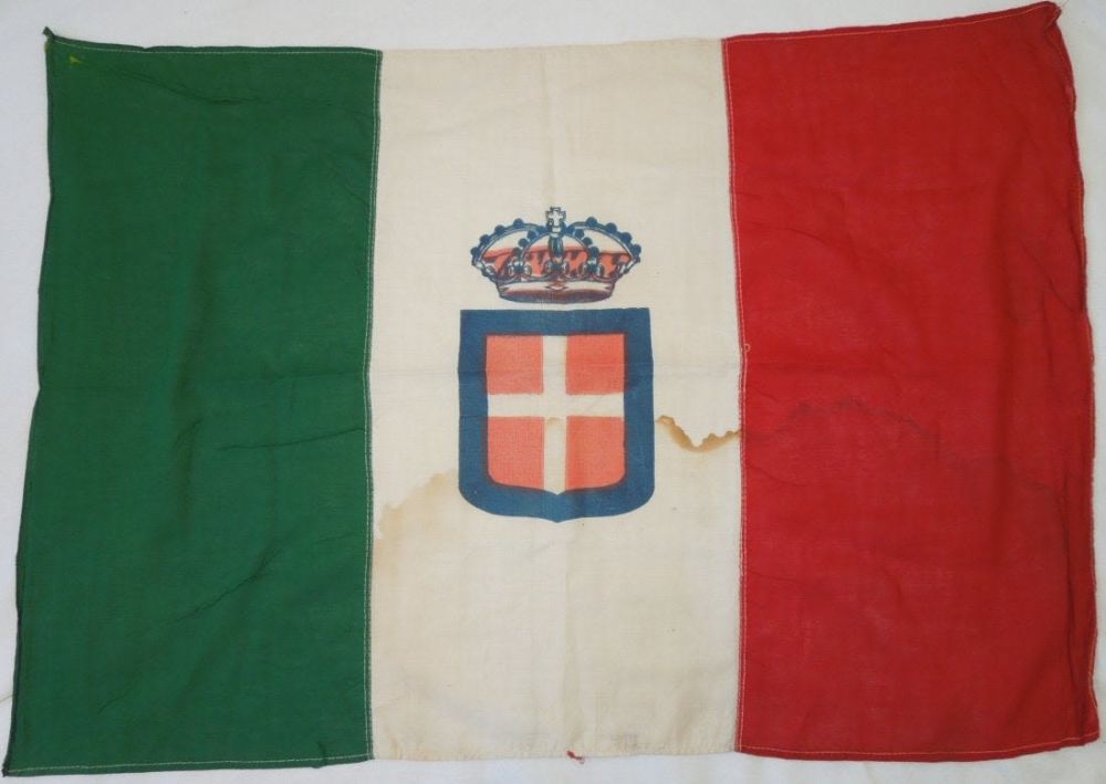Lot 349: WWII Kingdom of Italy Military Field Flag House Savoy