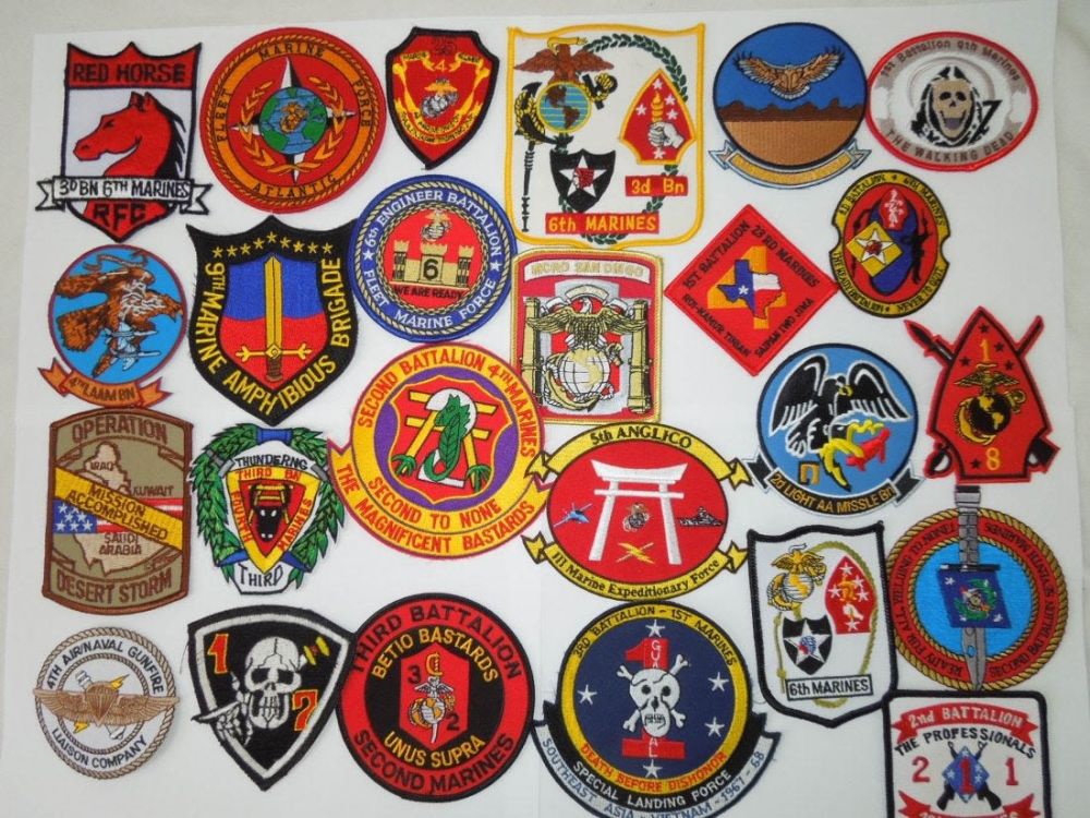 Lot 383: Lot of 25 USMC Patches